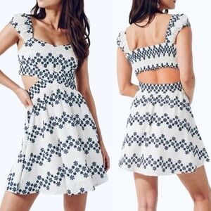 Sage The Label Eyelet Cutout Dress - Size S